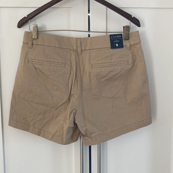 NWT J. By J. Crew 5” Tan Cotton Shorts Size 6 - Picture 6 of 6